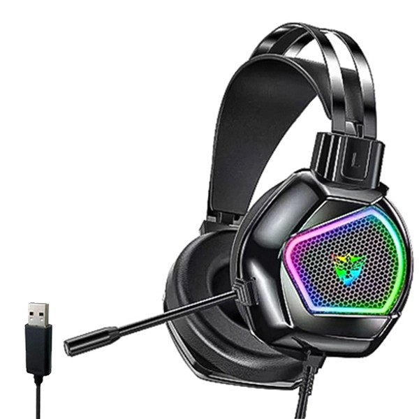 هدست گیمینگ سیم دار G601 با صدای 7.1 کاناله و نورپردازی RGB