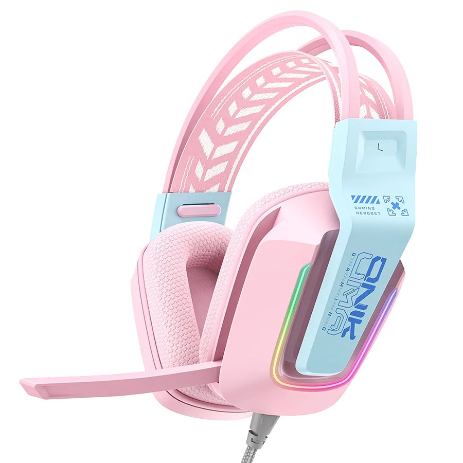 هدست اونیکوما ONIKUMA X13 WHITE GAMING با سیم ONIKUMA X13 WHITE GAMING HEADSET WITH RGB