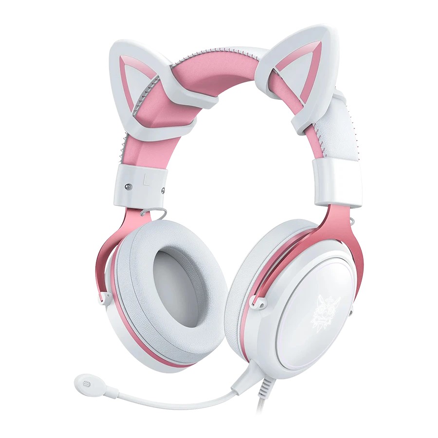 هدست گیمینگ اونیکوما ONIKUMA X10 Cat Ears White/Pink