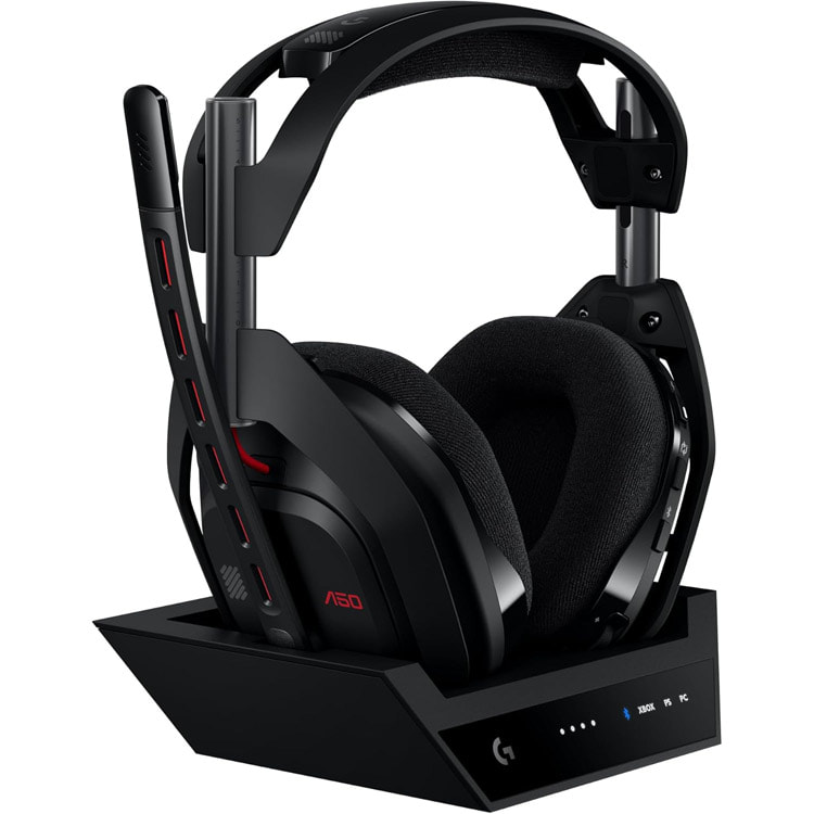 هدست بی‌سیم Astro A50 LIGHTSPEED Gen 5 با بیس شارژ و اتصال بی‌سیم - سیاه