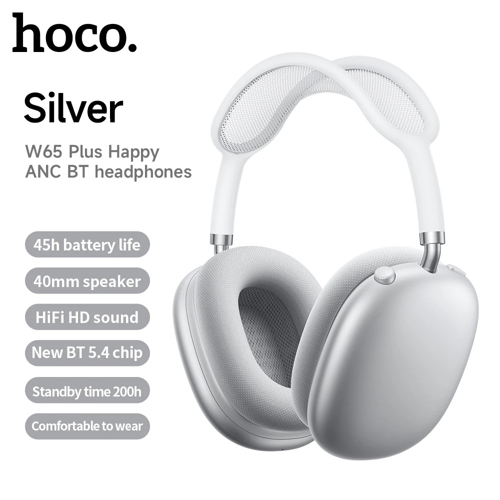 هدفون hoco w65 plus ANC Noise Cancellation