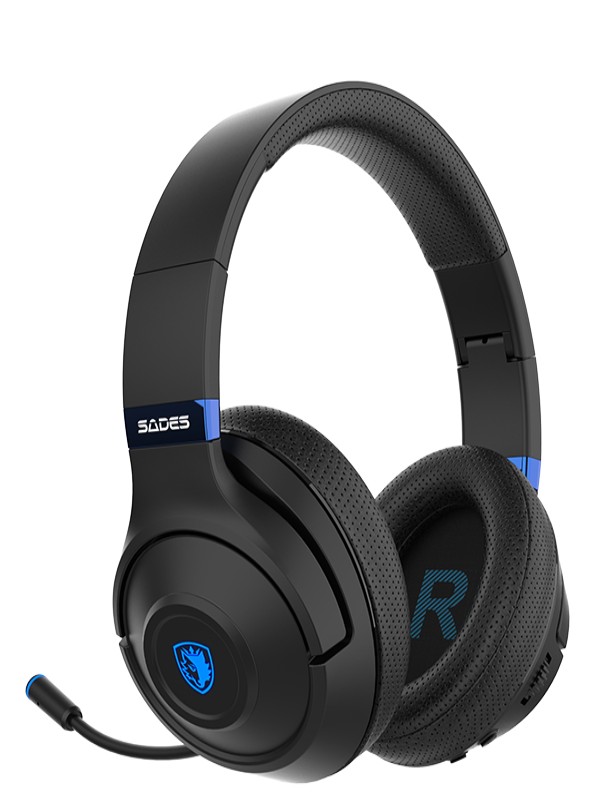 هدست گیمینگ برند SADES مدل WHISPER( WIRELESS-BL HEADSET)