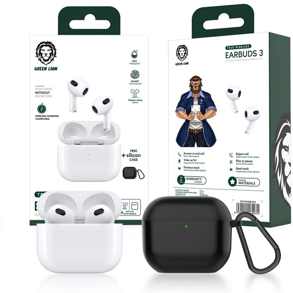 ایرپاد Green Lion Earbuds Pro 3 True Wireless Earbuds with ANC
