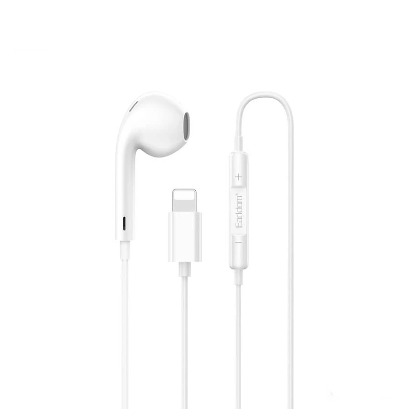 هندزفری سیمی Lightning (iPhone) ارلدام مدل ET-E72L تک گوشی