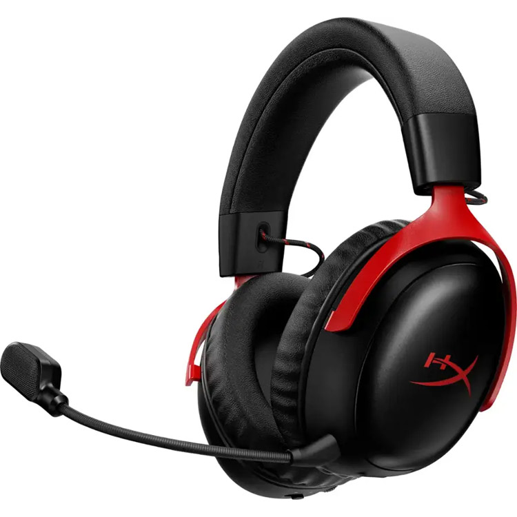 هدست HyperX Cloud III S - بی‌سیم - سیاه/قرمز
