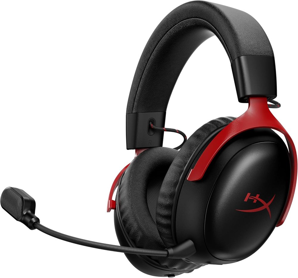 هدست گیمینگ بی‌سیم HyperX چندپلتفرمی مشکی-قرمز مدل Cloud III S