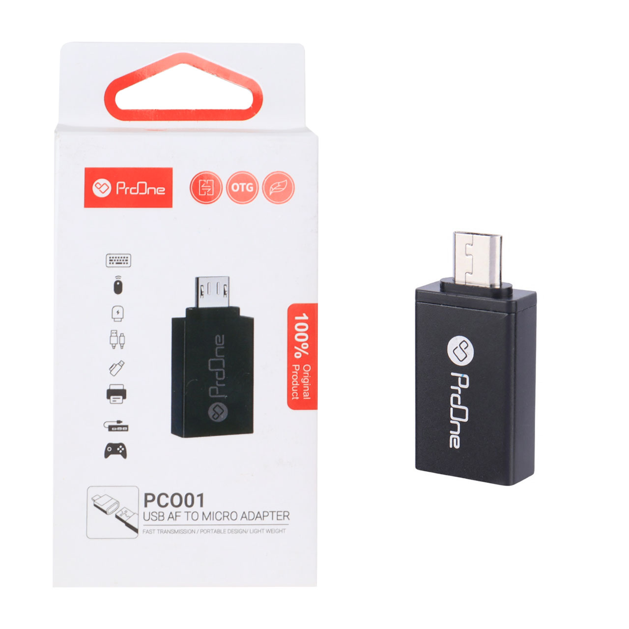 تبدیل ProOne MicroUSB To USB OTGمدل PCO01 - مشکی