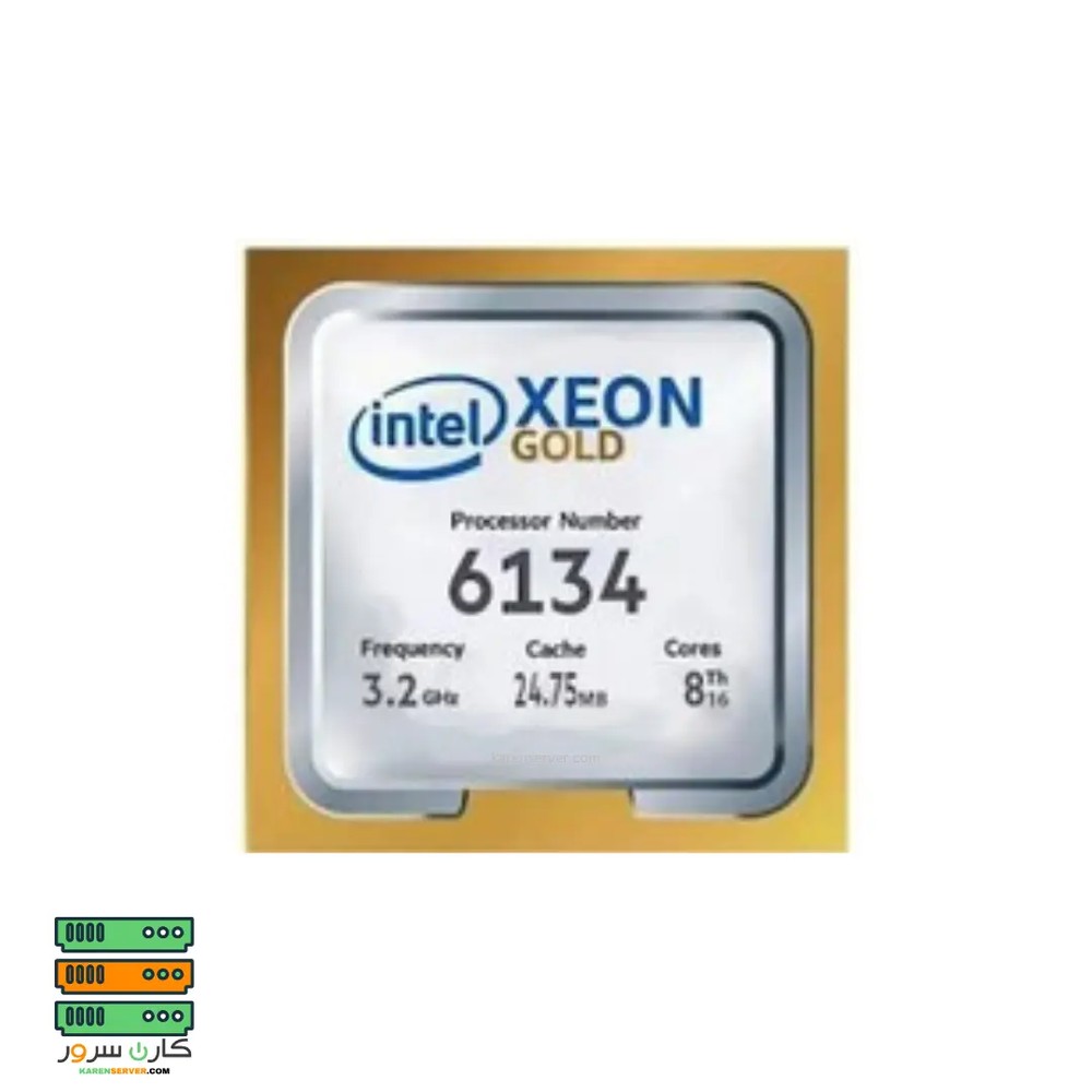 سی پی یو سرور Intel Xeon Gold 6134 Processor