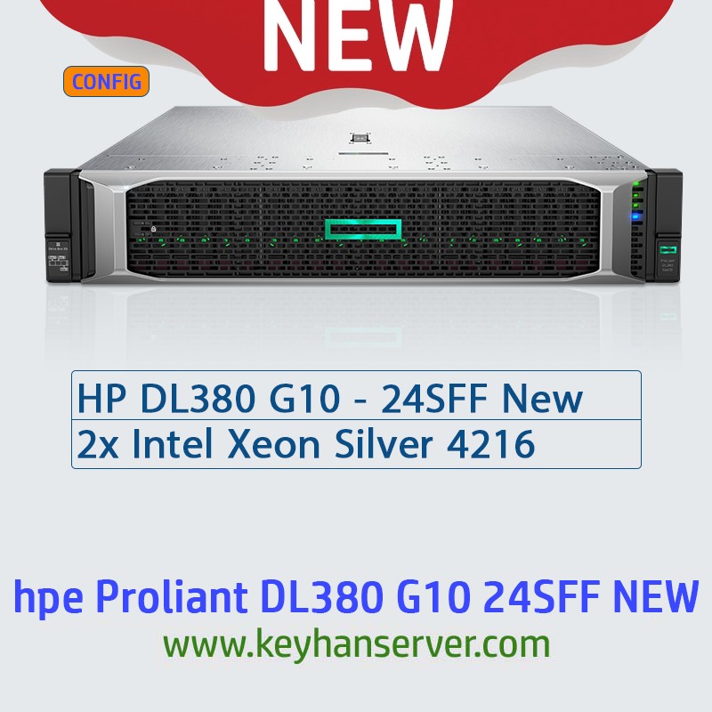 سرور اچپی HPE DL380 G10 24sff new