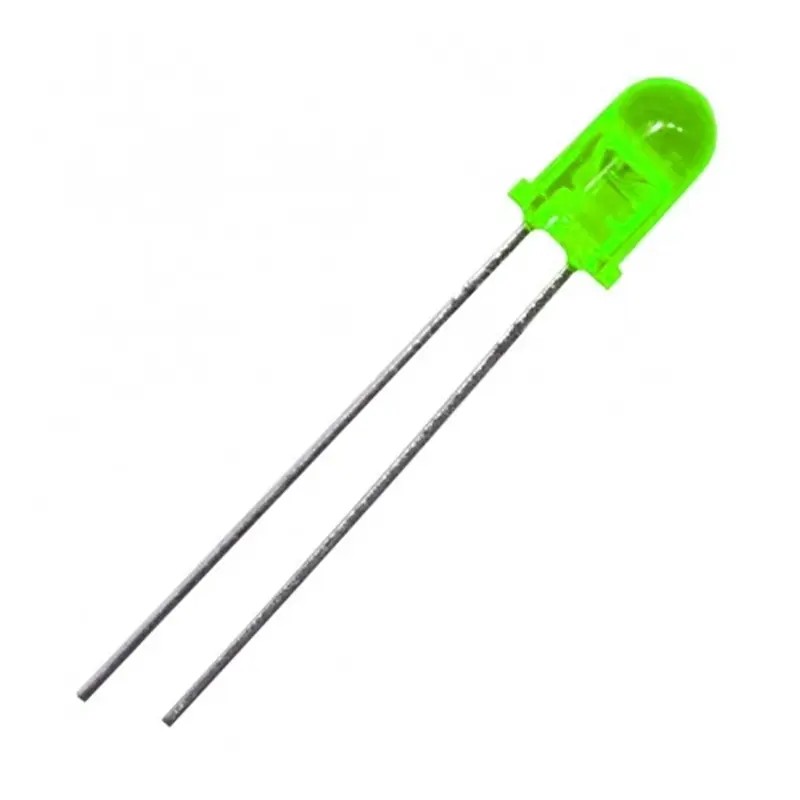 LED مات خودرنگ 5mm سبز
