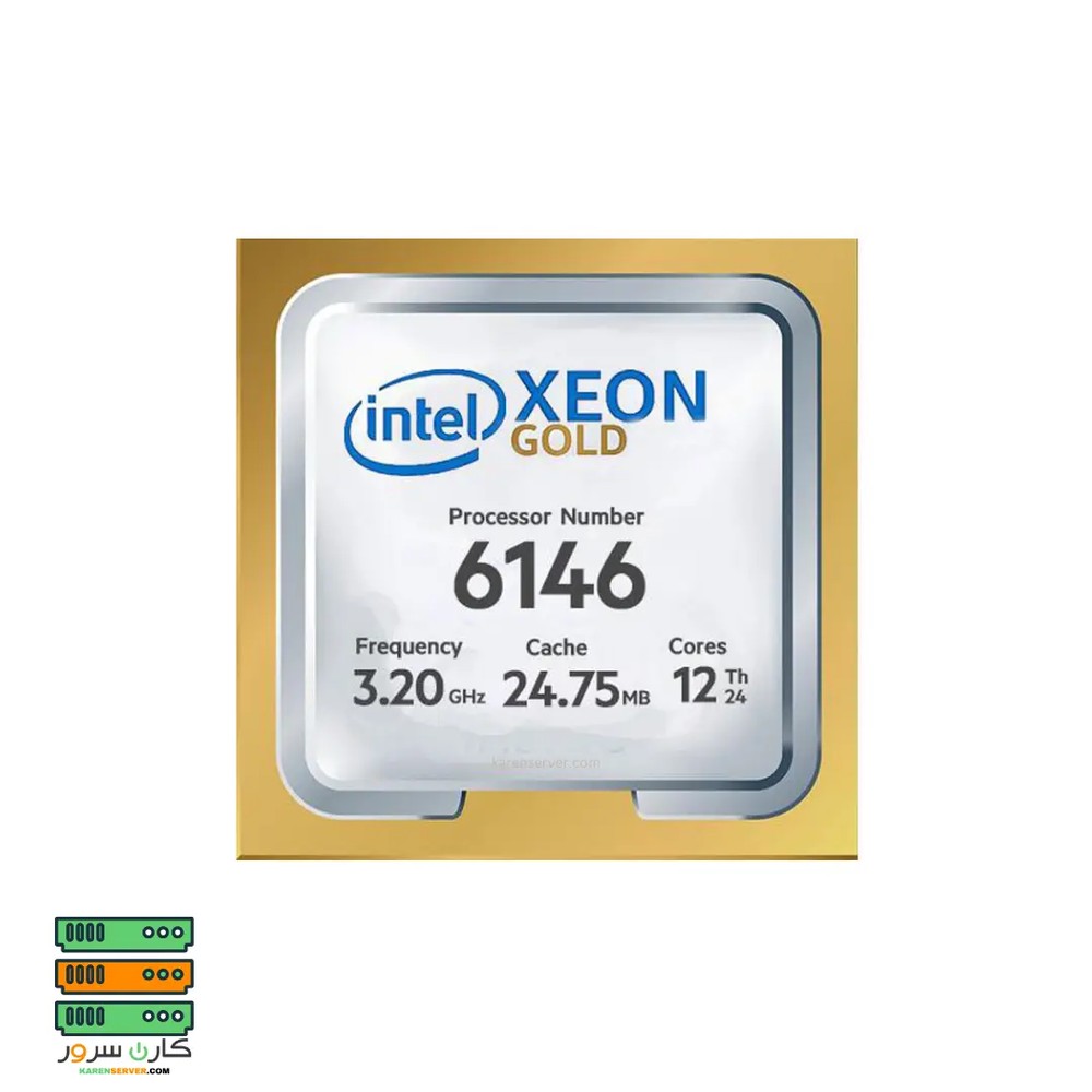 سی پی یو سرور Intel Xeon Gold 6146 Processor