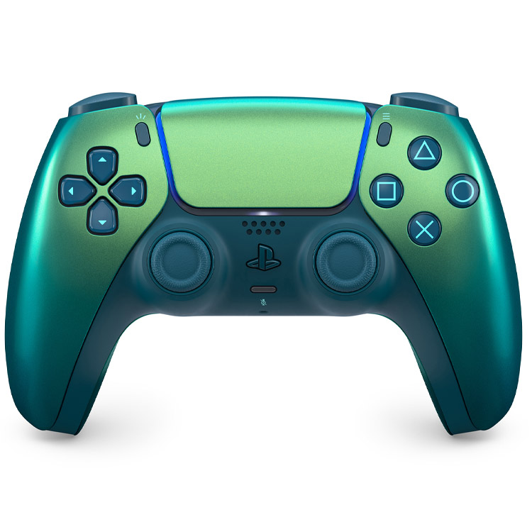 دسته ps5 – سبز آبی کروم