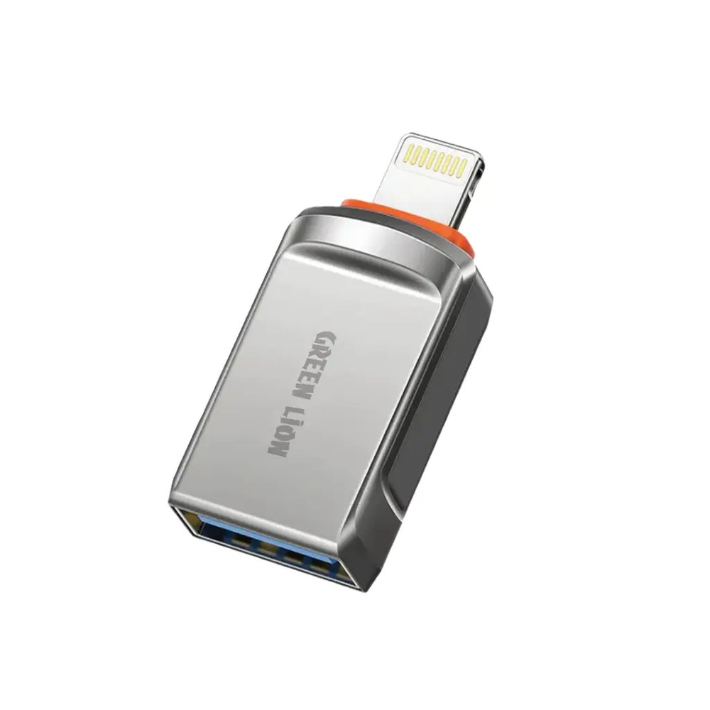 تبدیل LIGHTNING به Type-A گرین لاین Green Lion OTG Adapter USB 2.0 USB-A to LIGHTNING