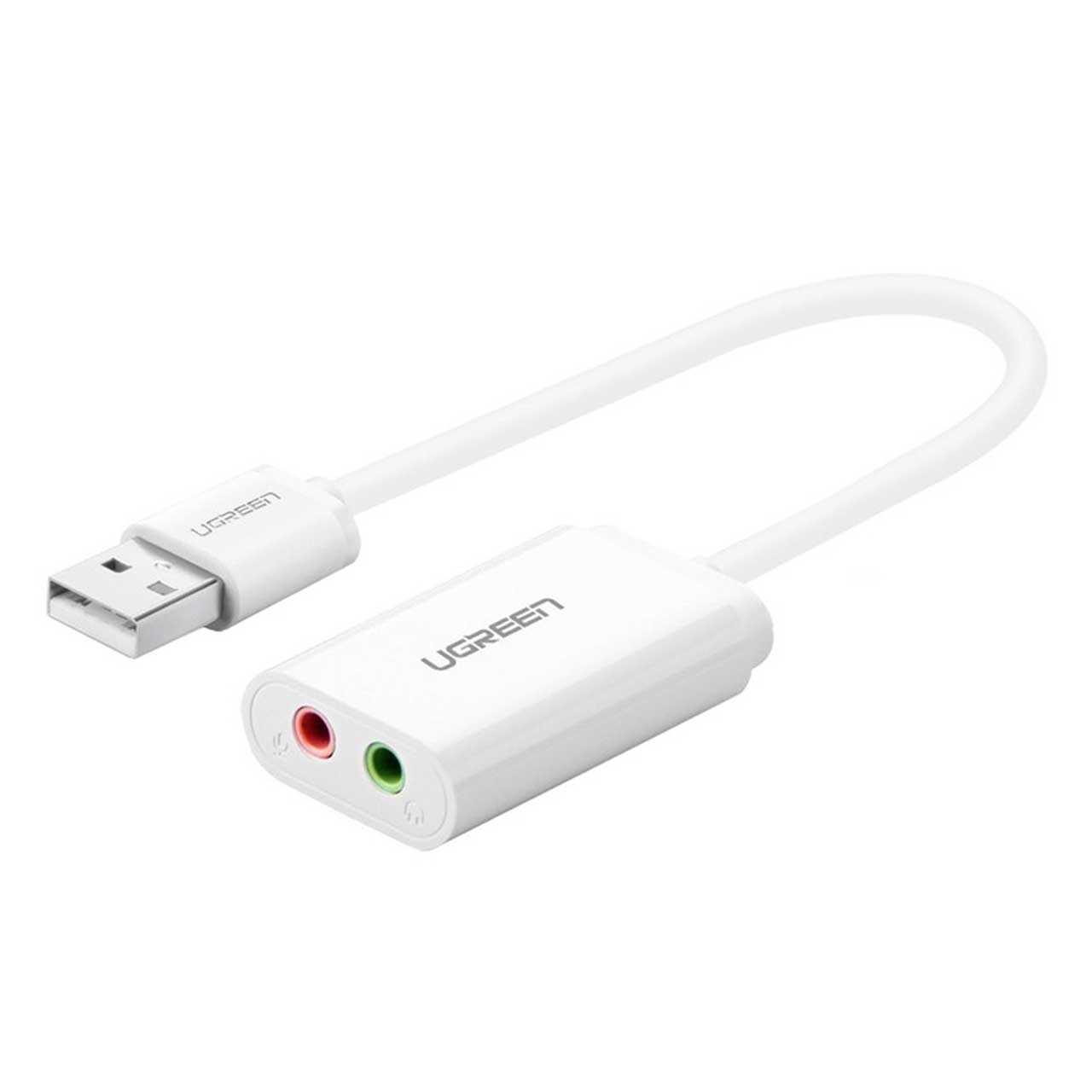 تبدیل USB به 3.5mm jack AUX یوگرین Ugreen US205 30143
