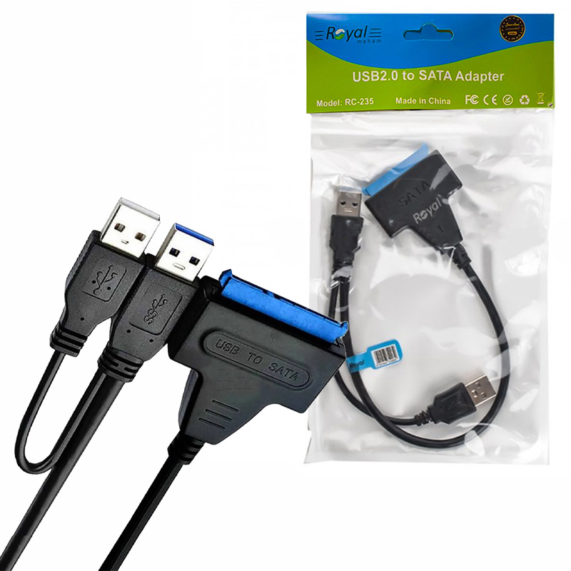 تبدیل USB2.0 به Sata رویال Royal RC-235 USB2.0 to Sata Adapter