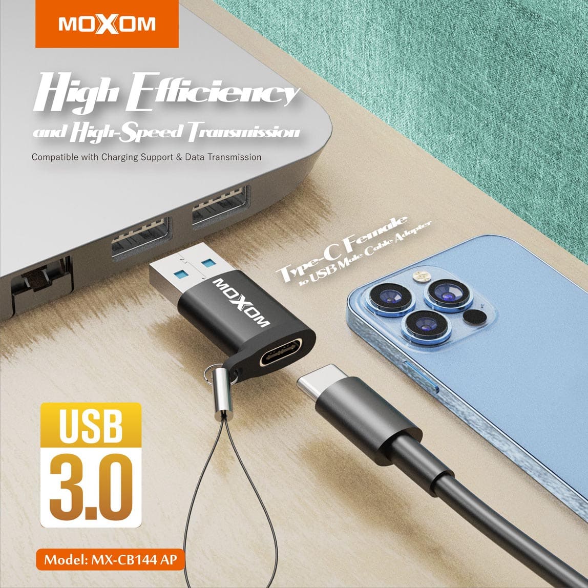 مبدل تایپ سی type c to type a moxom mx-cb144