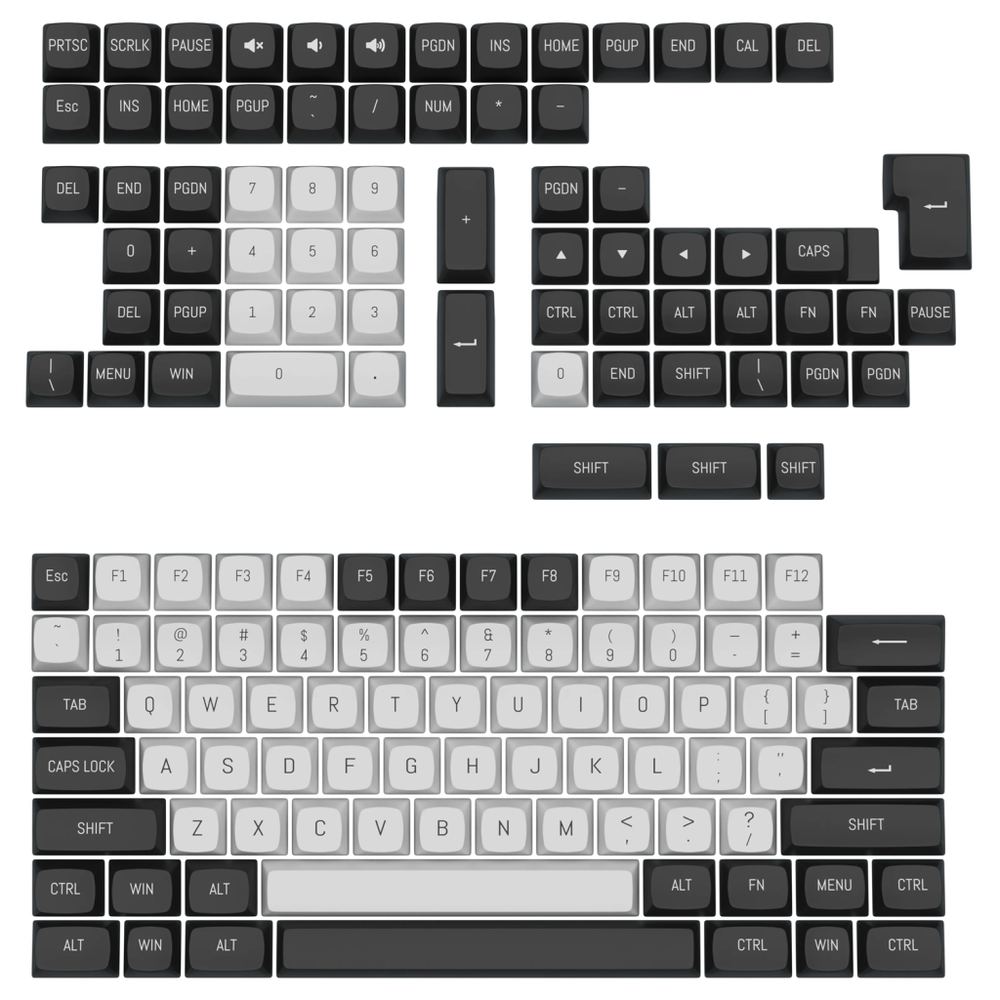 کی کپ جزیره‌ای ردراگون REDRAGON KEY CAP A132 BLACK + WHITE KEY CAP REDRAGON KEY CAP A132 BLACK & WHITE