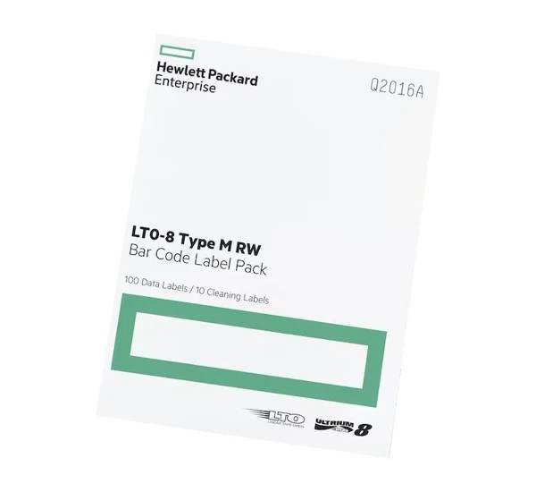 HP Q2015A LTO-8 Ultrium RW Tape Barcode Label Pack