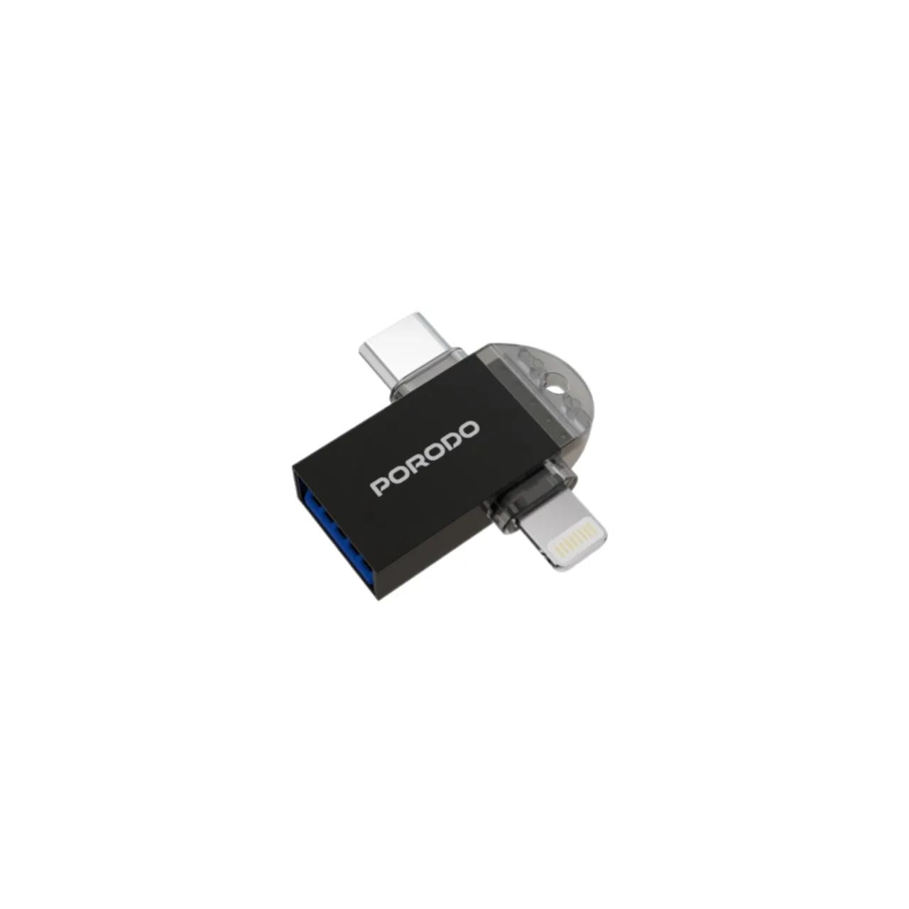 مبدل OTGپرودو PORODO OTG ADAPTER TYPE-C LIGHTNING