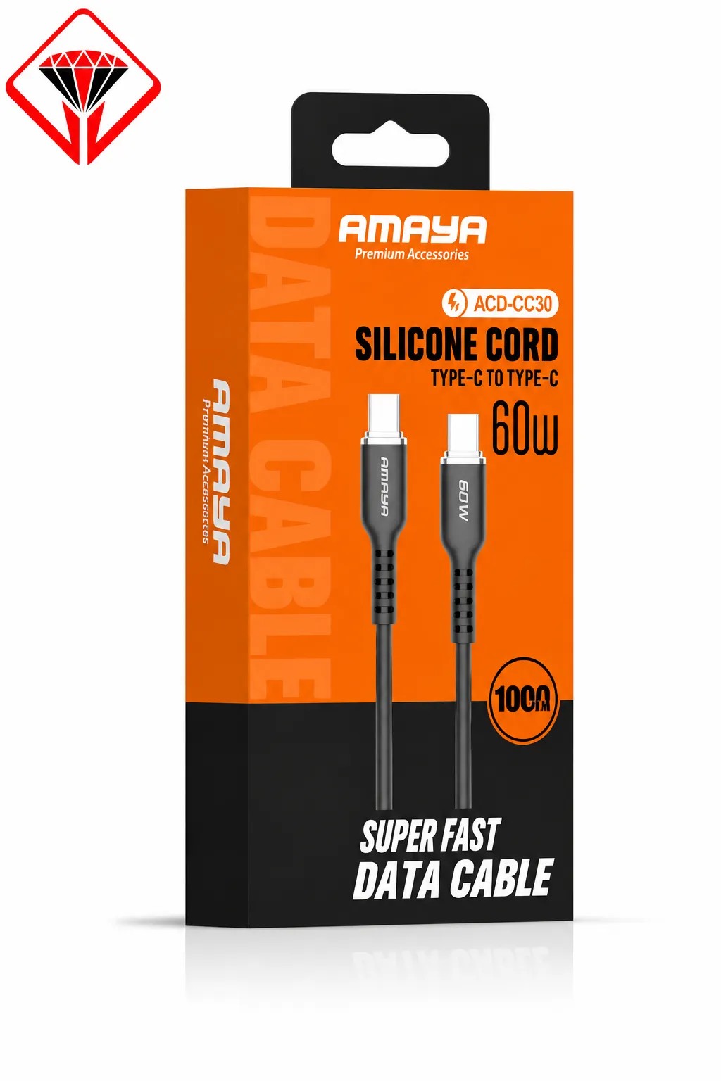 کابل شارژرAMAYA ACD CC30 TYPEC TO TYPEC 1M