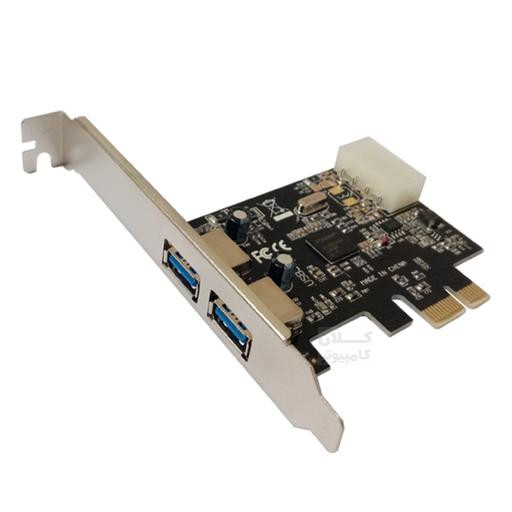 کارت اینترنال 2 پورت USB3 PCI EXPRESS TO USB3 2 PORT CARD