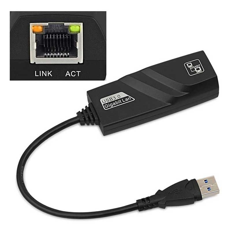مبدل USB 2.0 به شبکه LAN ETHERNET 100Mbps