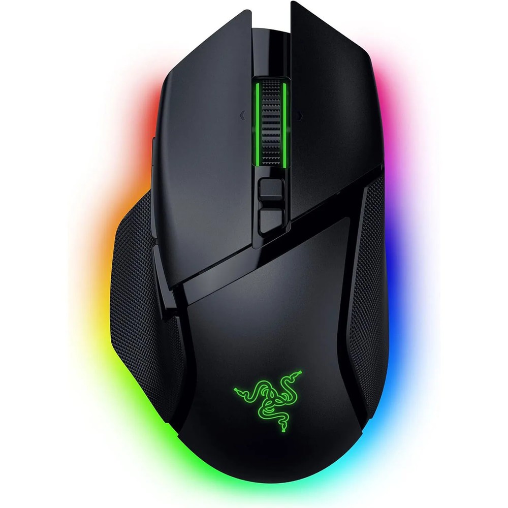 موس ریزر RAZER BASILISK V3 PRO 35K PHANTOM WHITE بیسیم - 35K DPI RAZER BASILISK V3 PRO 35K PHANTOM WHITE