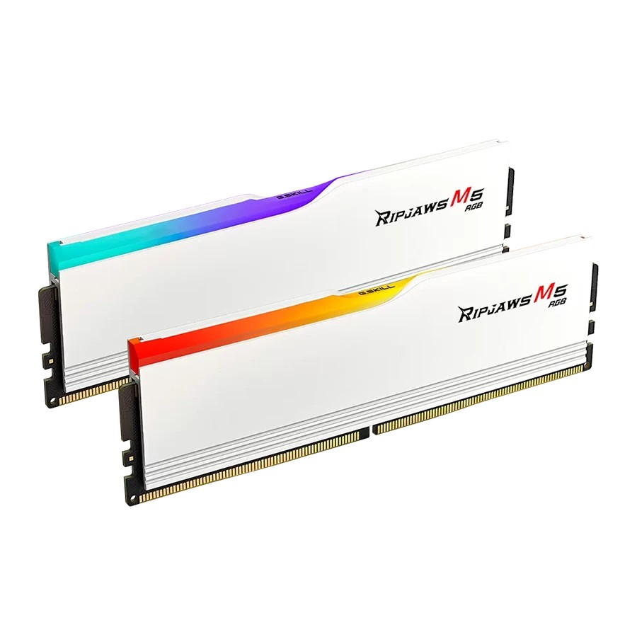 حافظه رم دسکتاپ دو کاناله G-Skill مدل Ripjaws M5 RGB 32GB 6000 White