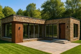 ویلای پیش ساخته 80 متری نما سنگ