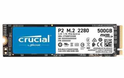 SSD CURCIAL P2 NVMe M.2 500GB
