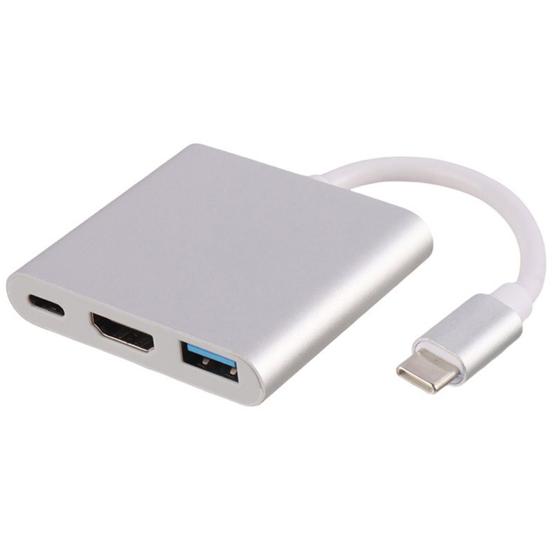 تبدیل هاب Type-C To HDMI/USB3.0/Type-C PD