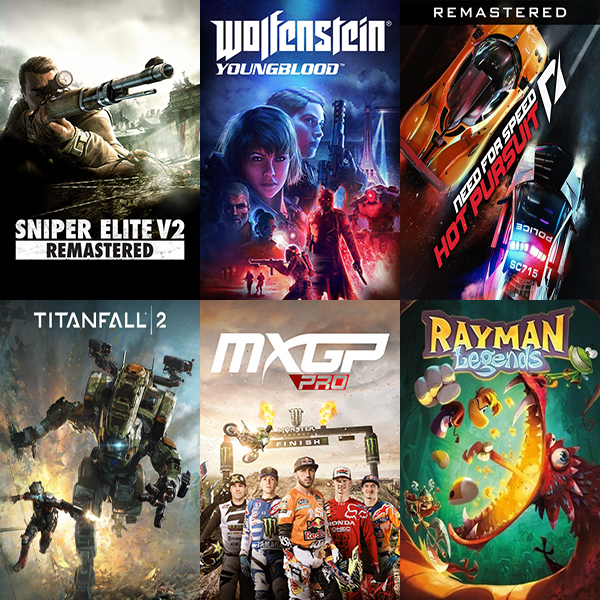 اکانت قانونی مجموعه بازیهای Sniper Elite V2 Remastered /Wolfenstein: Youngblood/MXGP PRO/Need for Speed Hot Pursuit/Titanfall 2/Rayman Legends برای PS4 و PS5