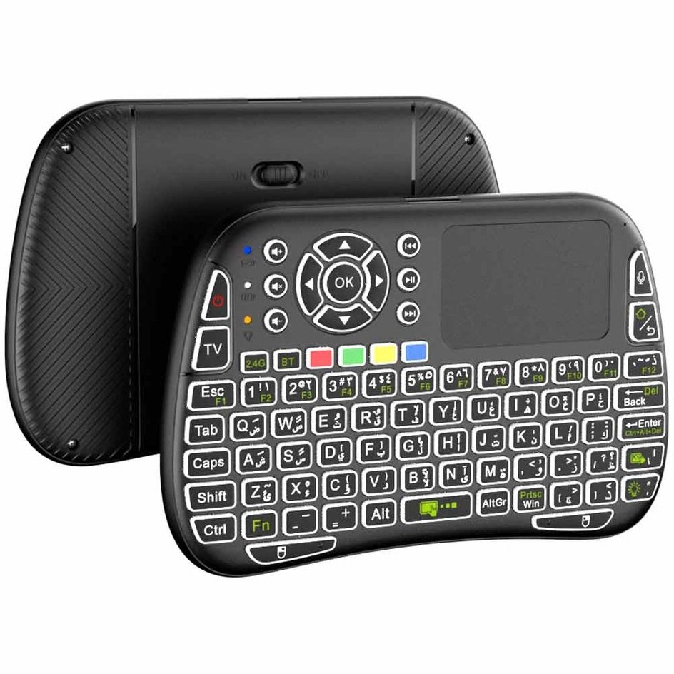 موس و کیبورد بیسیم هوشمند Porodo Universal Keyboard Remote & Mouse