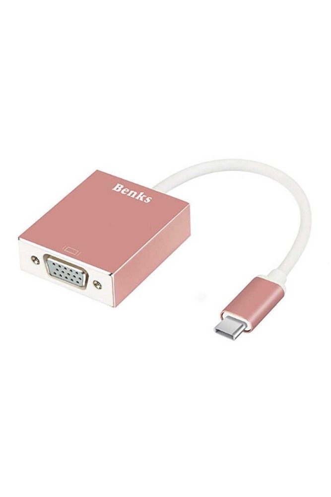 مبدل آداپتور USB 3.1 TYPE C به VGA بنکس Benks