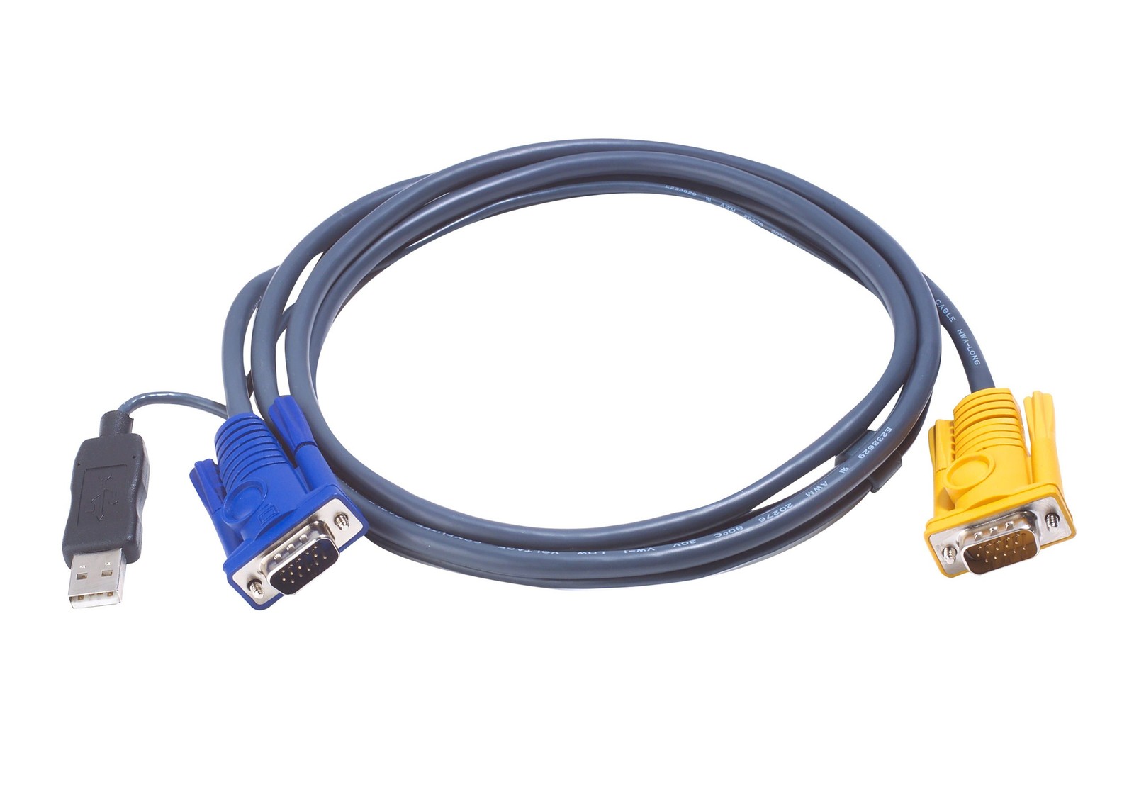 کابل KVM آتن USB، PS/2 و VGA طول 5 متر مدل 2L-5205UP