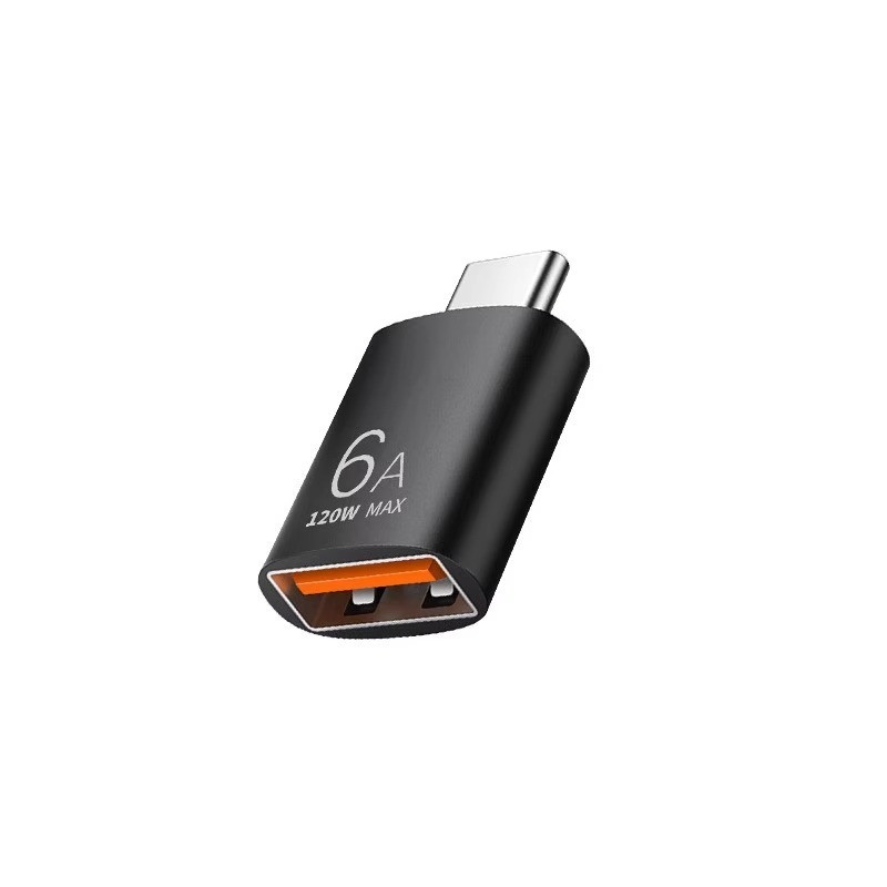 تبدیل OTG USB TO TYPE-C Power MAX 6A 120W