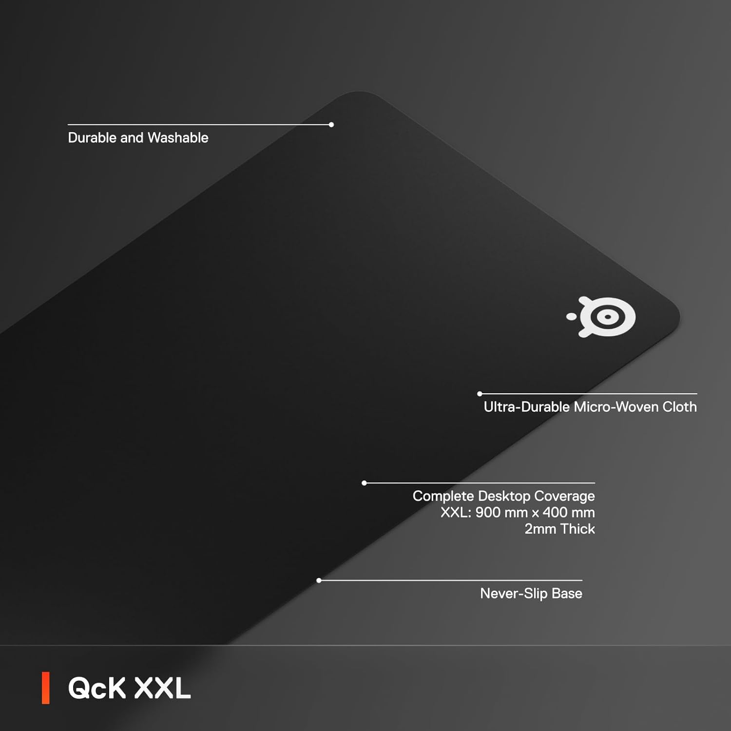 موس پد استیل سریز ضدلغزش SteelSeries QcK Gaming Mouse Pad - XXL Cloth