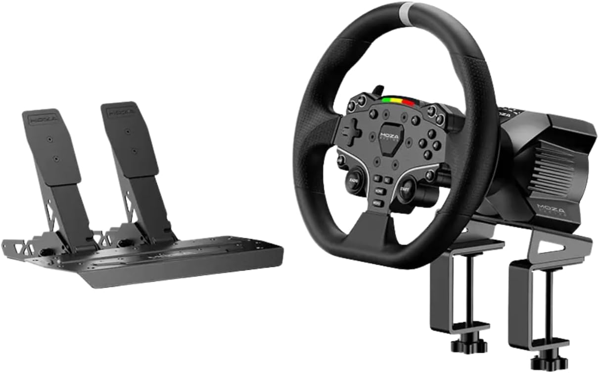 باندل فرمان بازی موزا MOZA R3 Racing Wheel and Pedals for PC