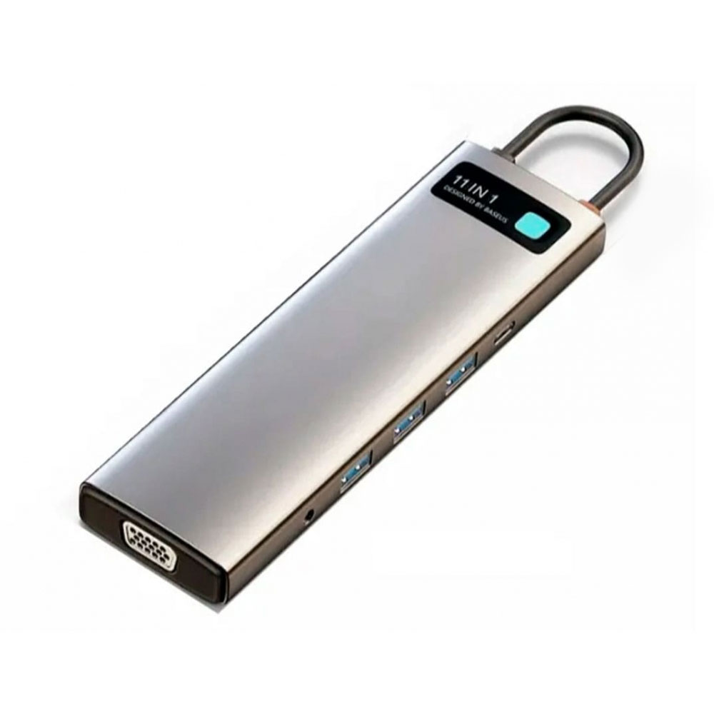 هاب11 پورت باسئوس USB-C مدل Baseus 11-in-1 USB C Hub CAHUB-CT0G