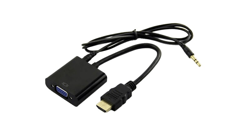 کابل تبدیل HDMI به VGA با کابل صدا و پاور