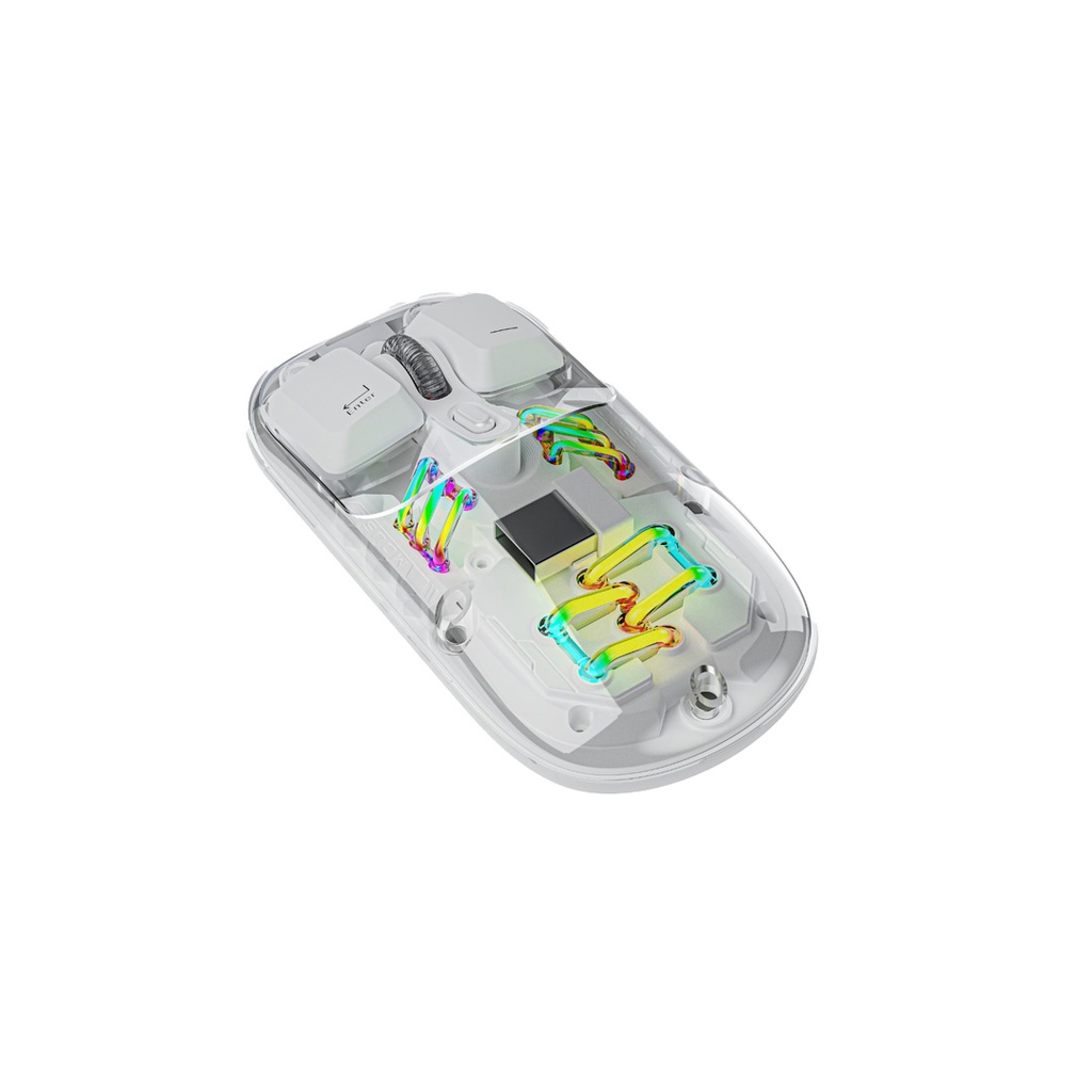 موس شفاف 2.4 گیگ و دوگانه پرودو Porodo Transparent DUAL-MODE Wireless Mouse
