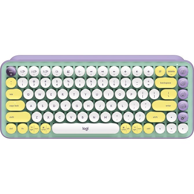 صفحه کلید بی‌سیم لاجیتک مدل POP KEYS Logitech POP KEYS Wireless Mechanical Keyboard with Customizable Emoji Keys