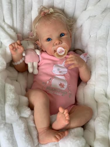 JIZHI Reborn Baby Girl 17 Inch - عروسک واقعی با بدن عروسک