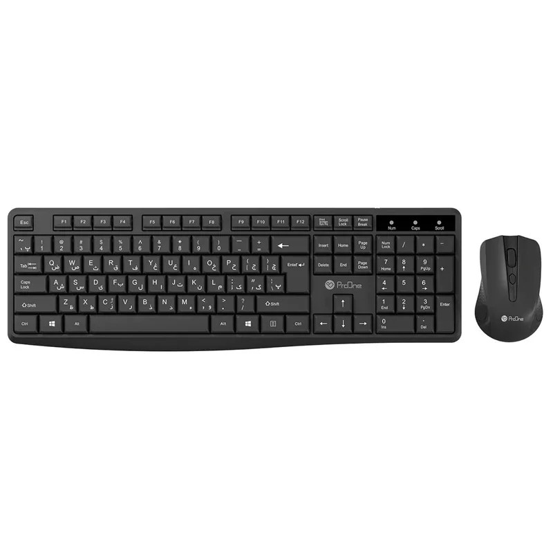 موس و کیبورد بیسیم PROONE PMK25W