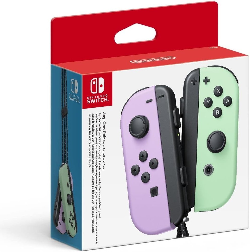 دسته بازی جفتی Nintendo Joy-Con بنفش پاستلی و سبز پاستلی برای Nintendo Switch