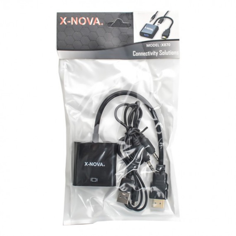 تبدیل HDMI to VGA با آداپتور