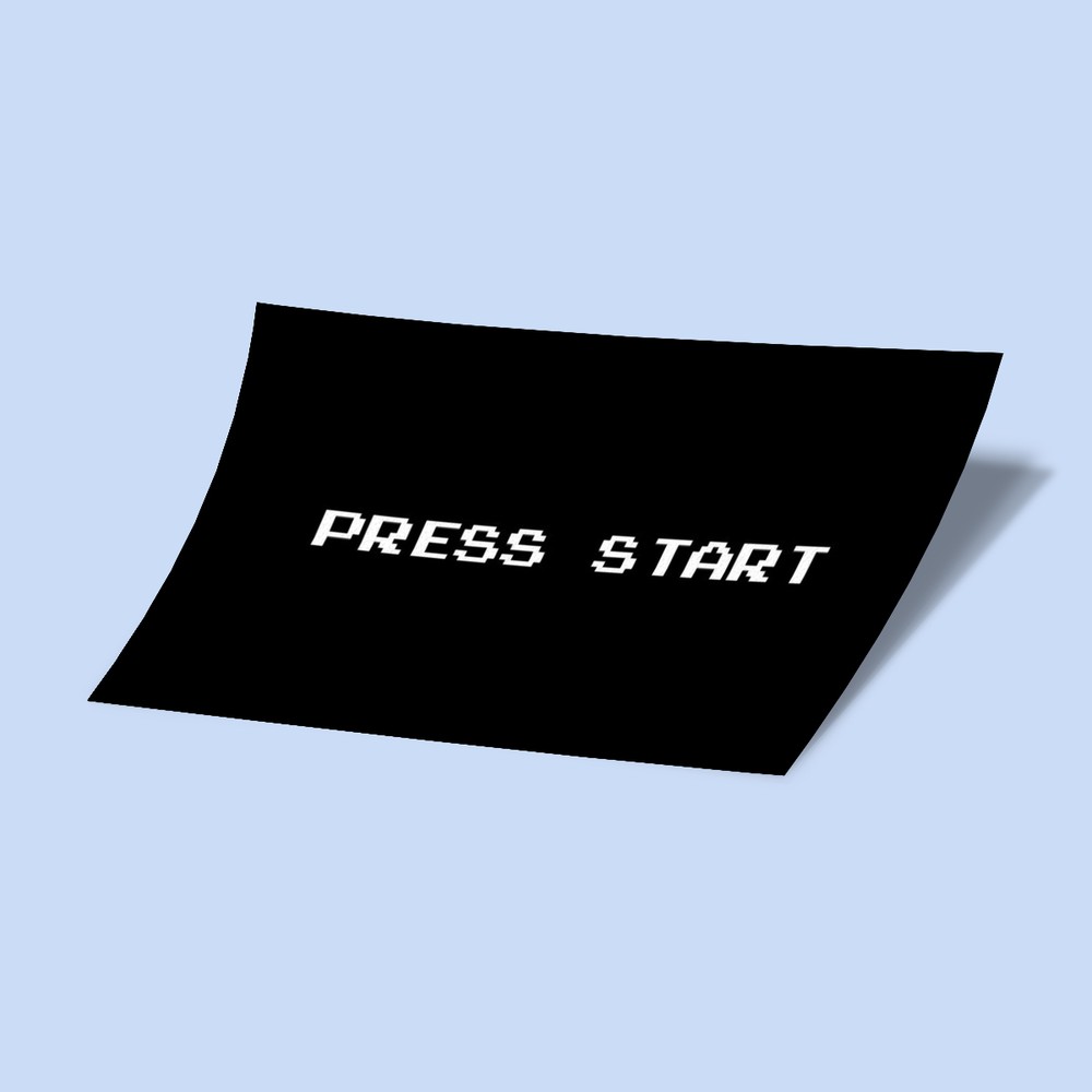 کارت استیکر PRESS START