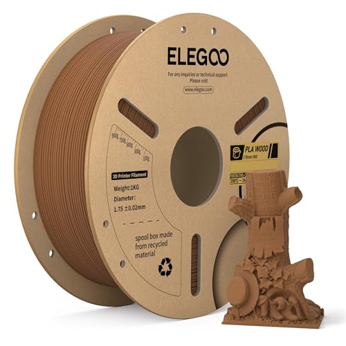 ELEGOO Wood Filled PLA Filament 1.75mm چوب ساج 1KG