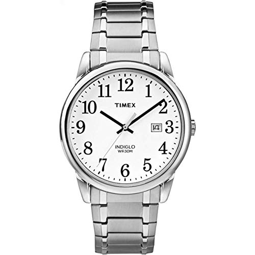 Timex — Silver-Tone/White