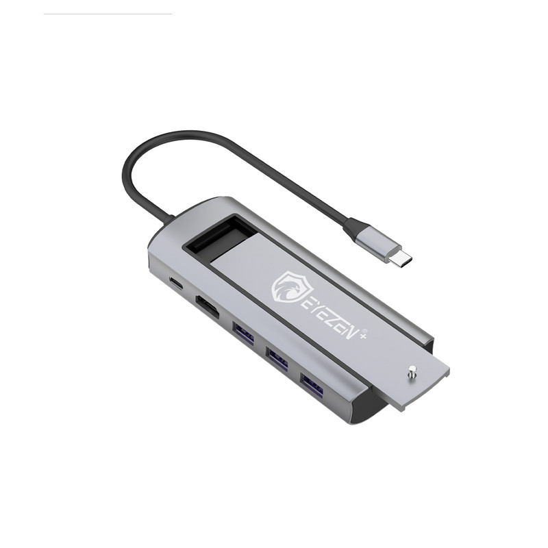 هاب 6 پورت USB-C آیزن مدل 6in1 HUB EUH-02